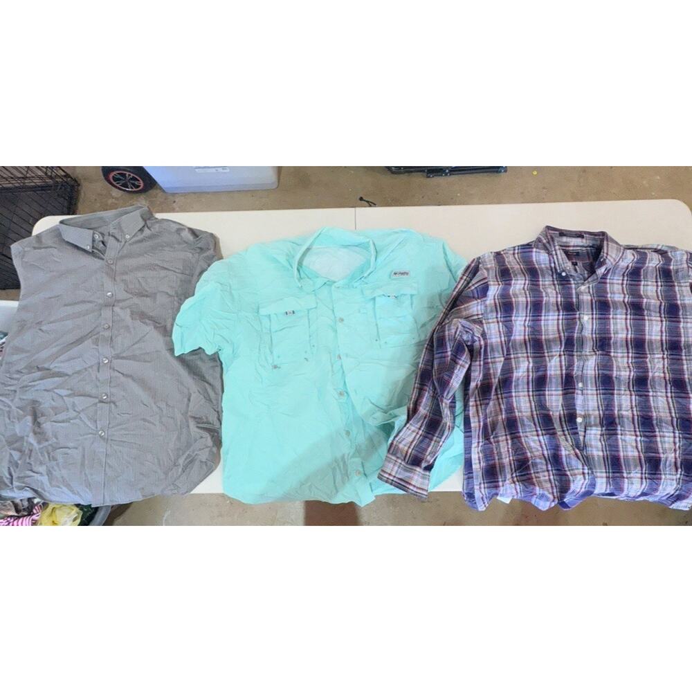 Lot of 6 men’s dress shirts sized XL. Assorted brands